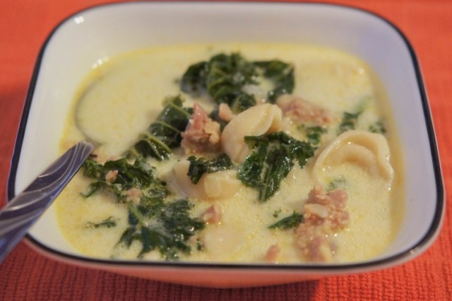 Sausage and Tortellini Soup from Om Nomalicious